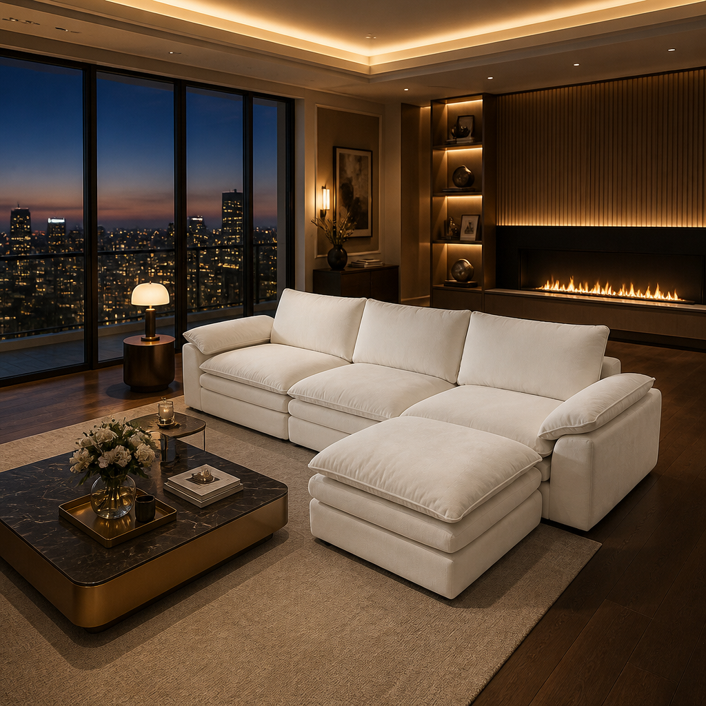 Summer Fabric Sofa lifestyle view 3
