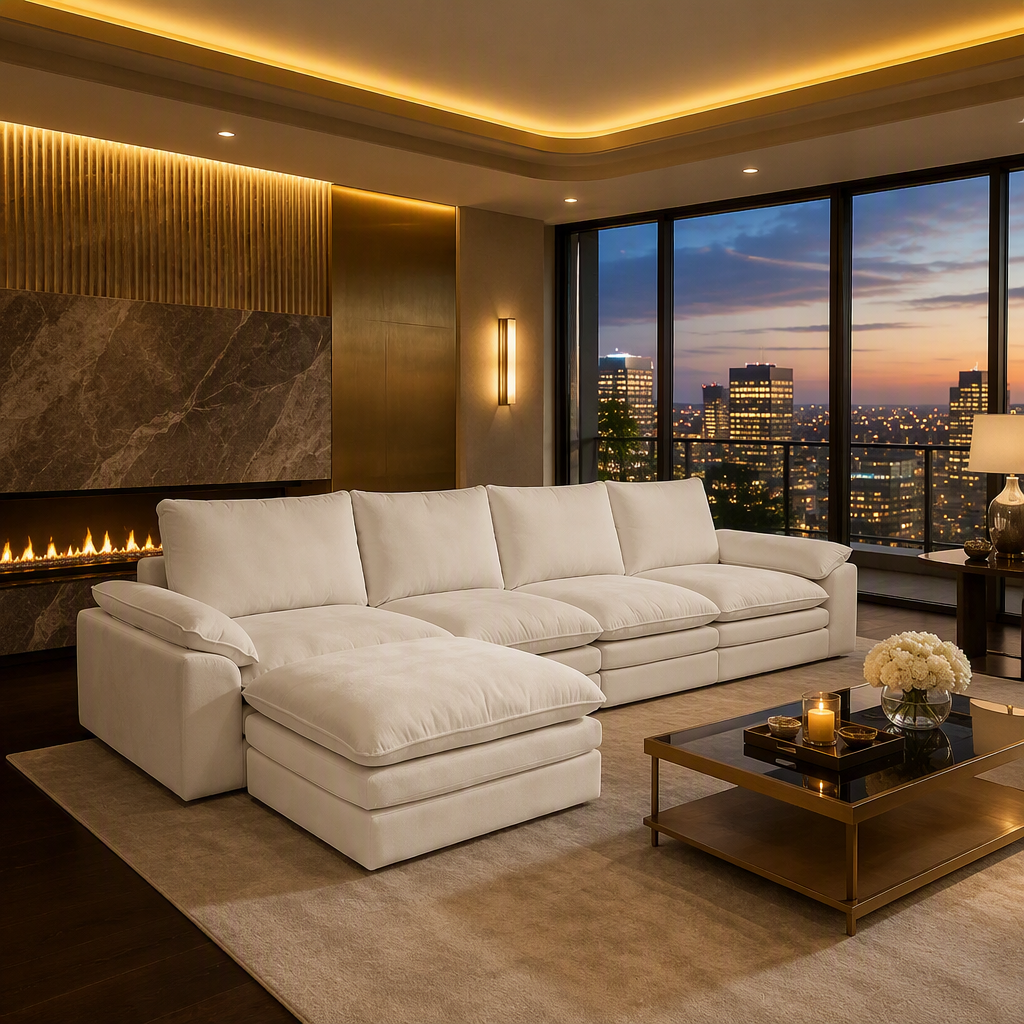 Summer Fabric Sofa lifestyle view 5