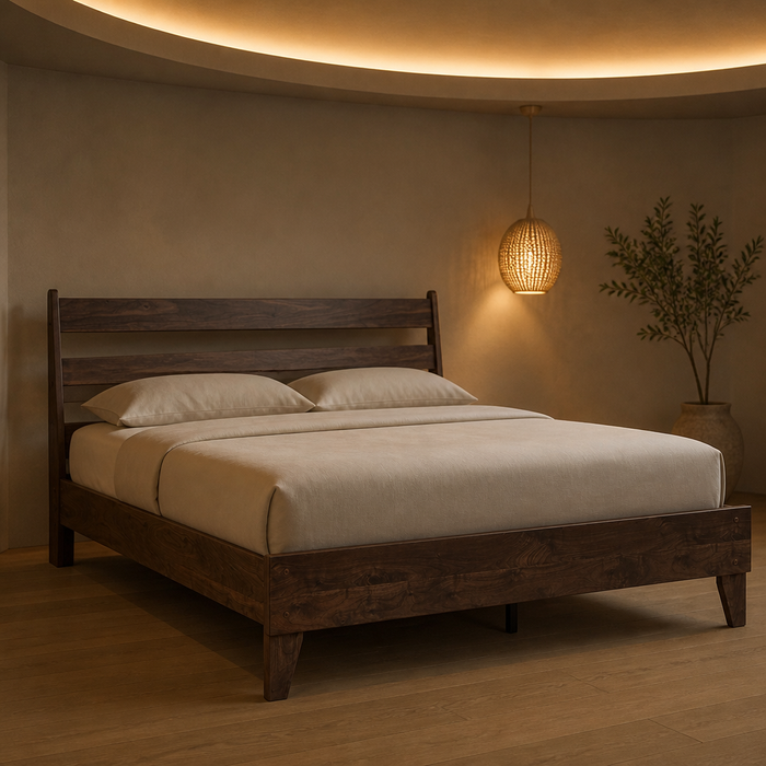Signature Wood Bed Frame — hero image 1