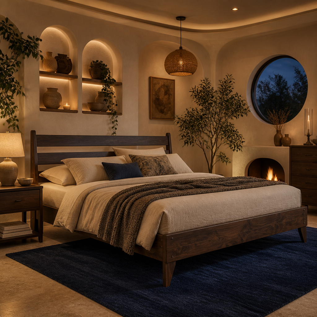 Signature Wood Bed Frame — lifestyle image 3