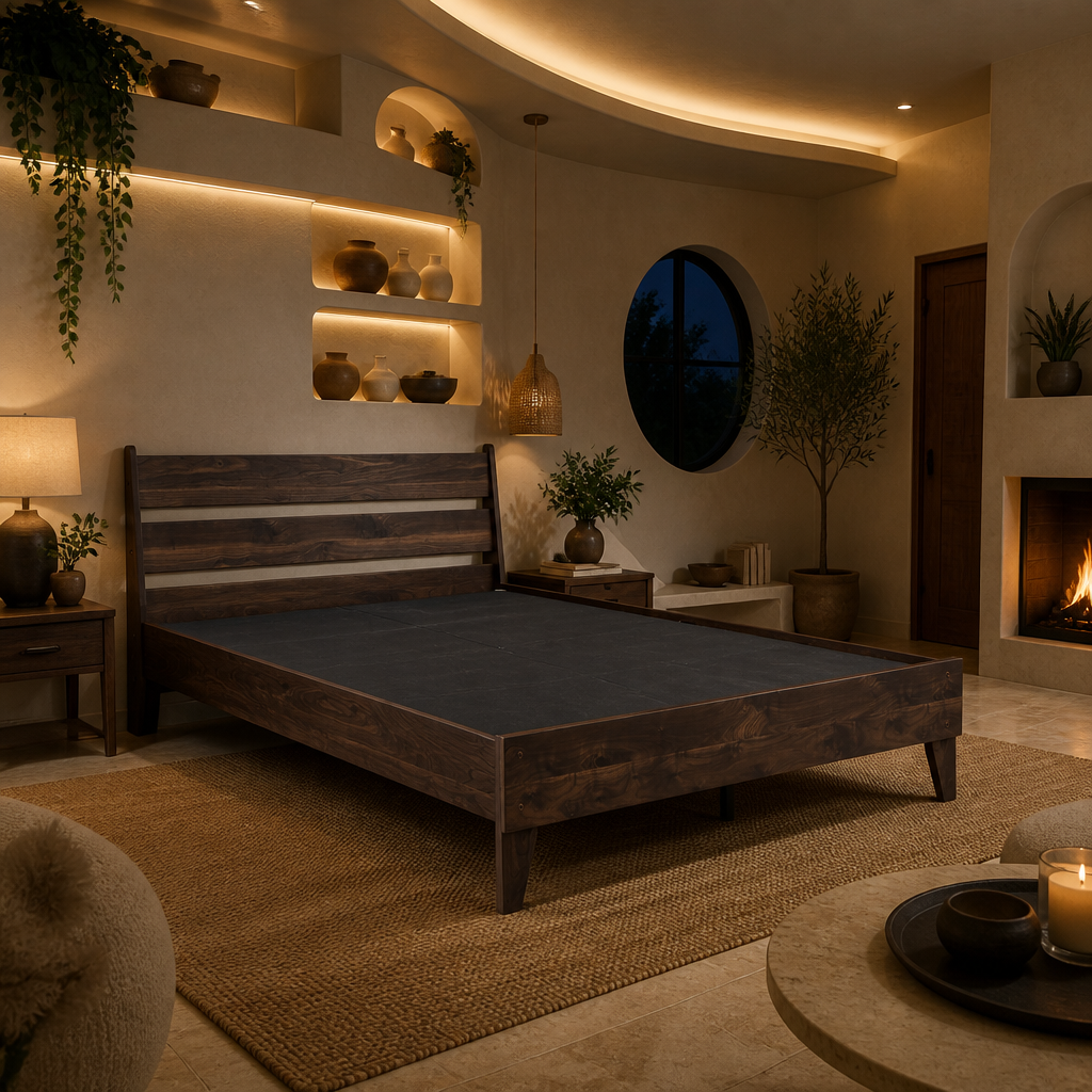 Signature Wood Bed Frame — lifestyle image 4