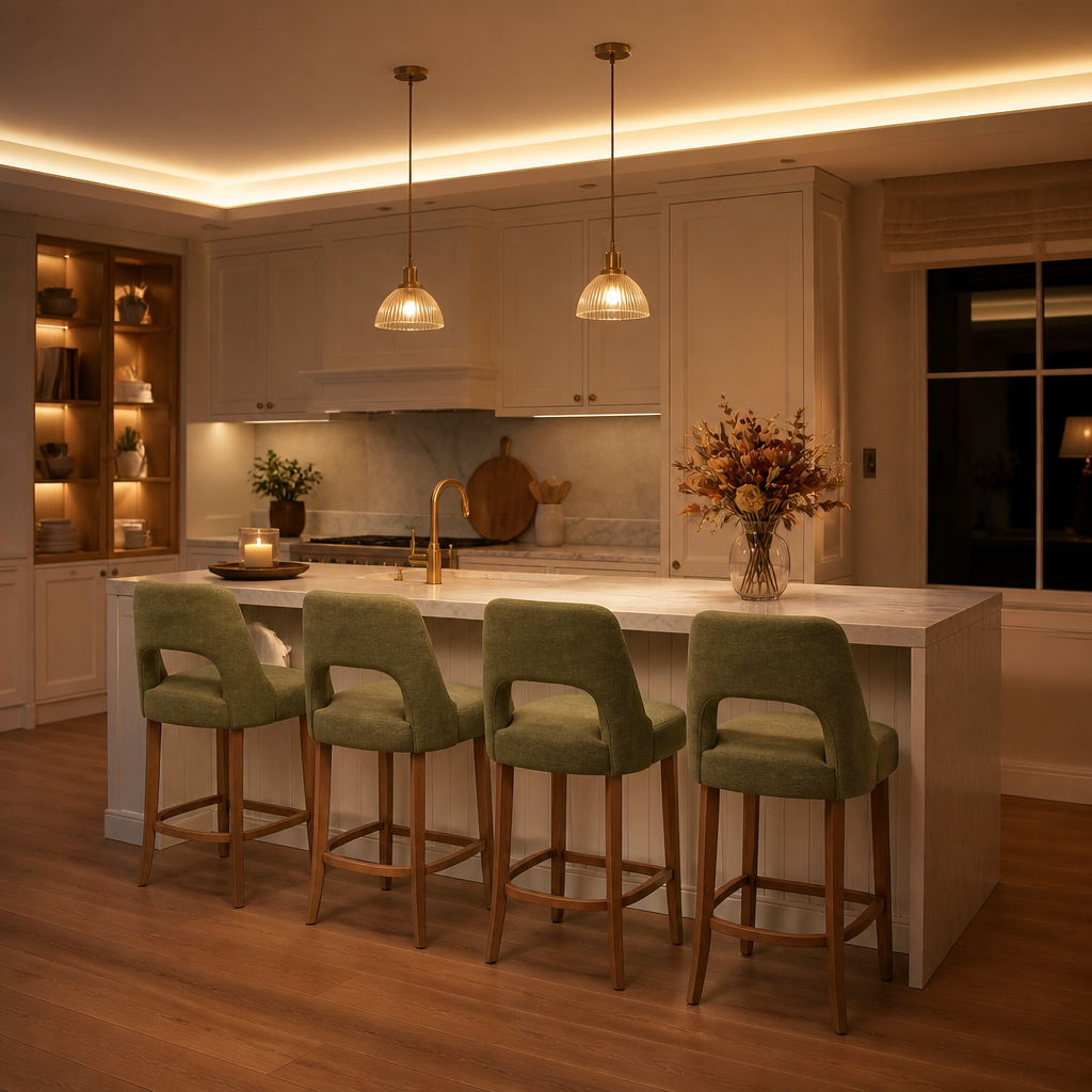 Stools Modern Wood Bar Stool lifestyle view 4