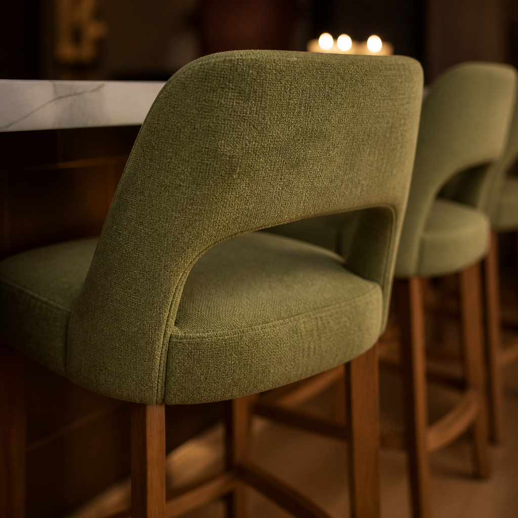 Stools Modern Wood Bar Stool lifestyle view 5