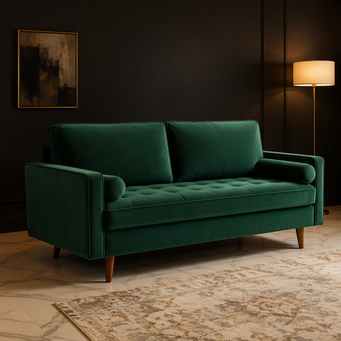 Valour Velvet Sofa — lifestyle image 1
