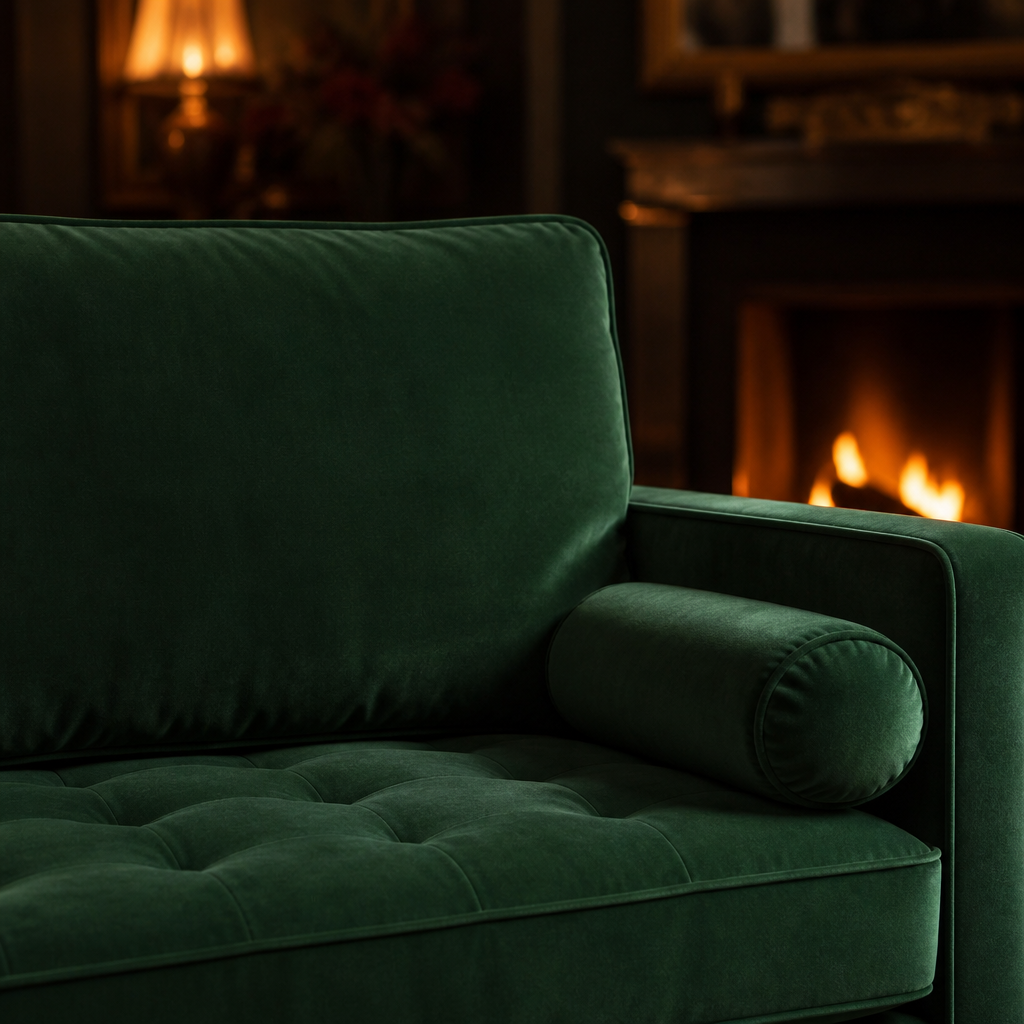 Valour Velvet Sofa — lifestyle image 5