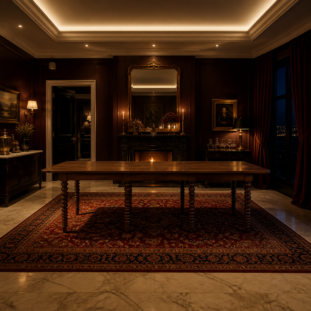 Torno Walnut Dining Table lifestyle image 3