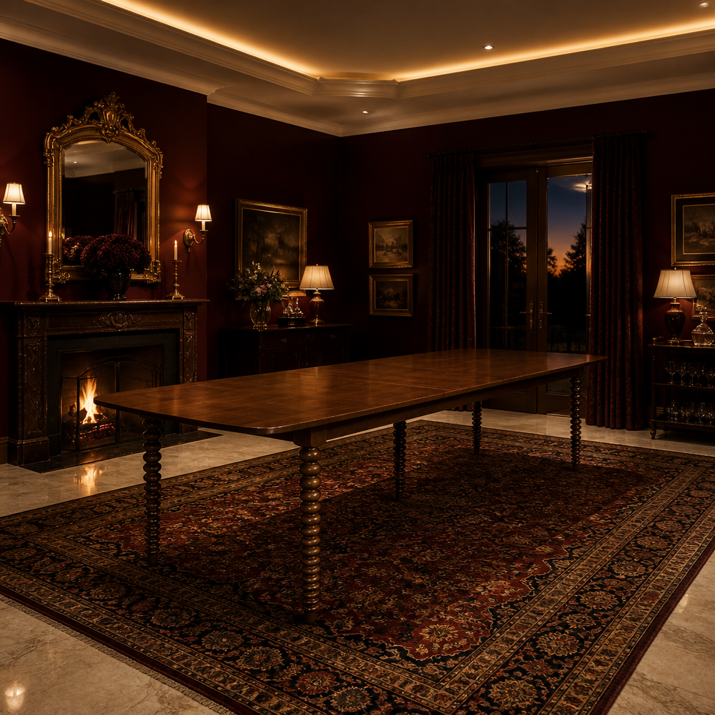 Torno Walnut Dining Table lifestyle image 6