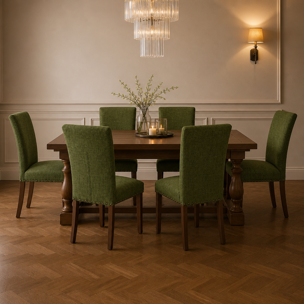 Upholstered Fabric Dining Chair lifestyle image 1