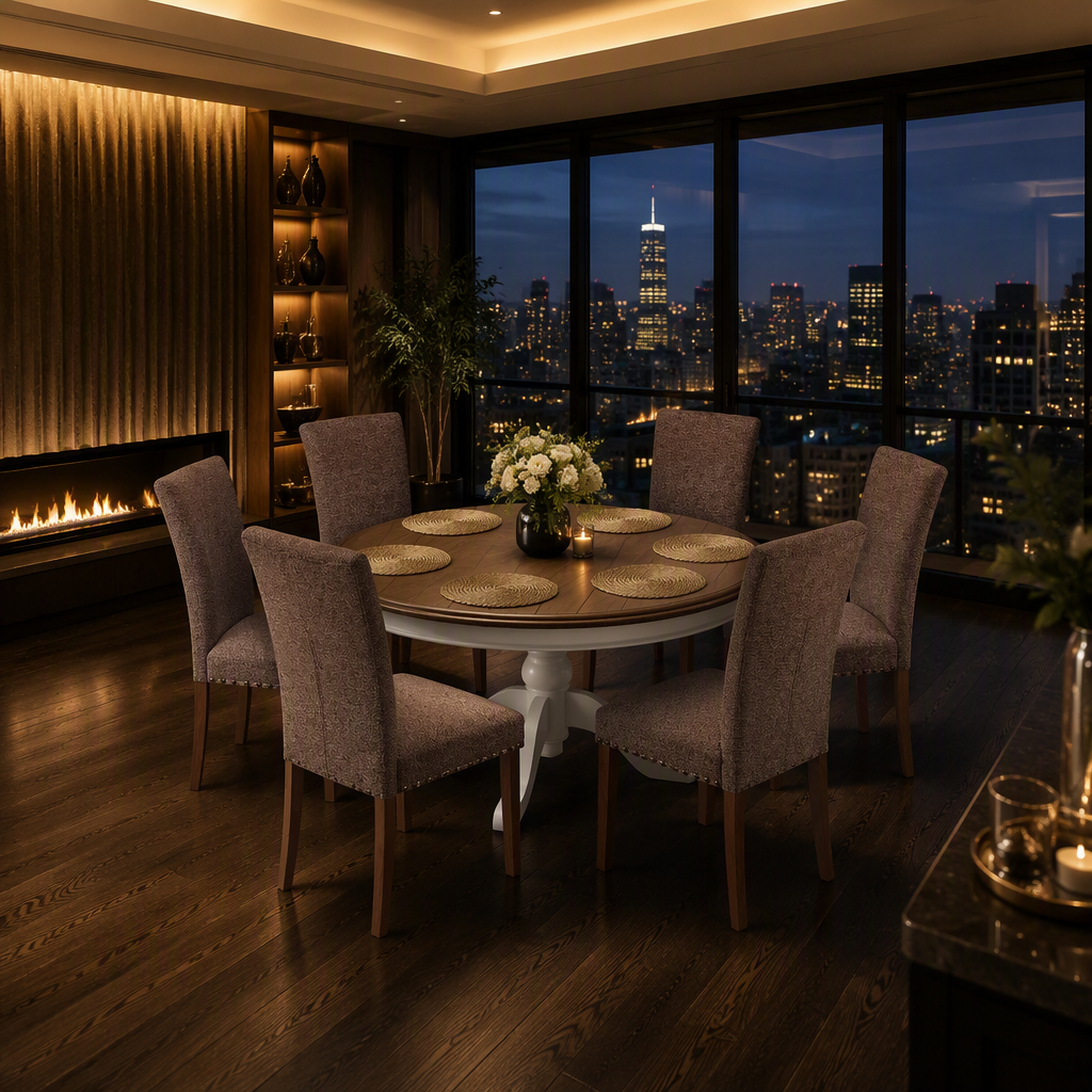 Upholstered Fabric Dining Chair II lifestyle image 2