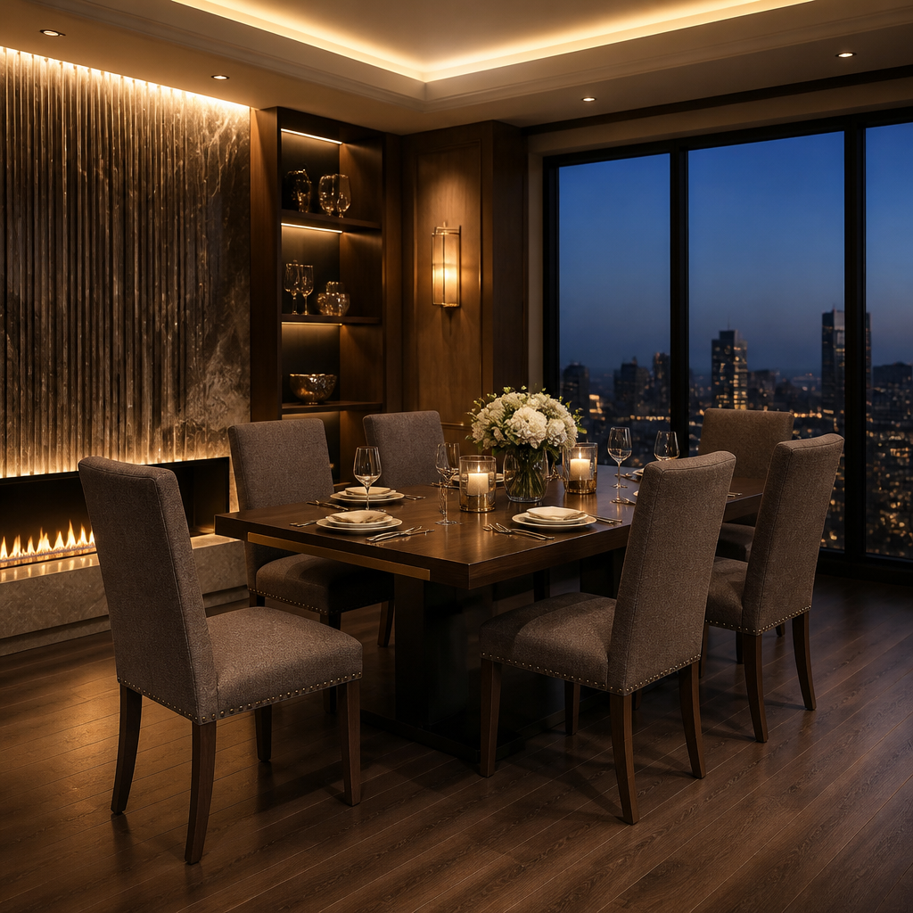 Upholstered Fabric Dining Chair II lifestyle image 3