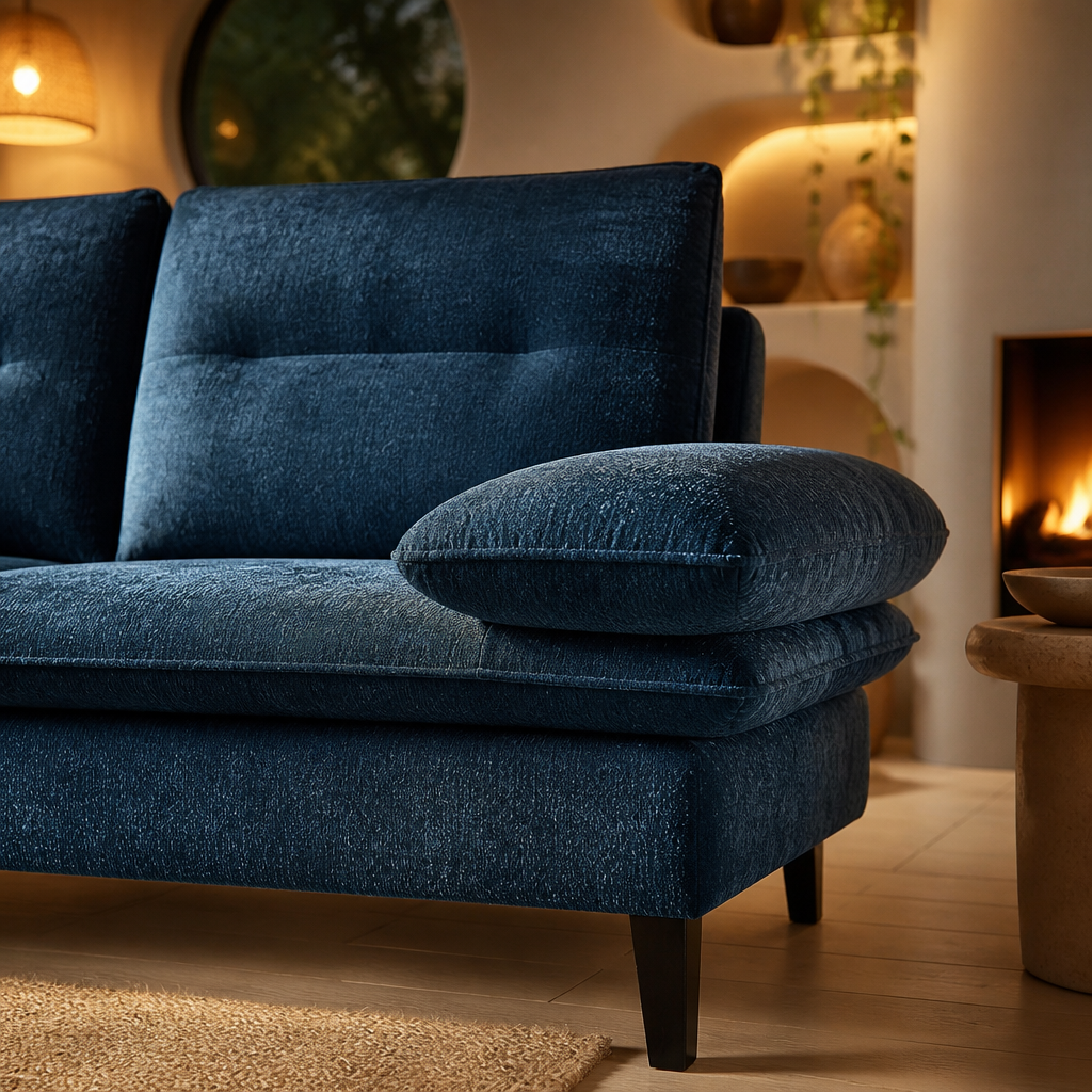 Sherpa Black Sofa — lifestyle image 2