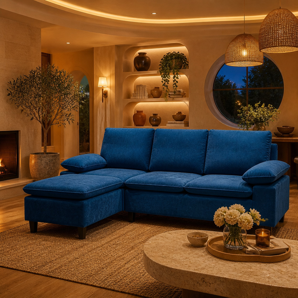 Sherpa Black Sofa — lifestyle image 3