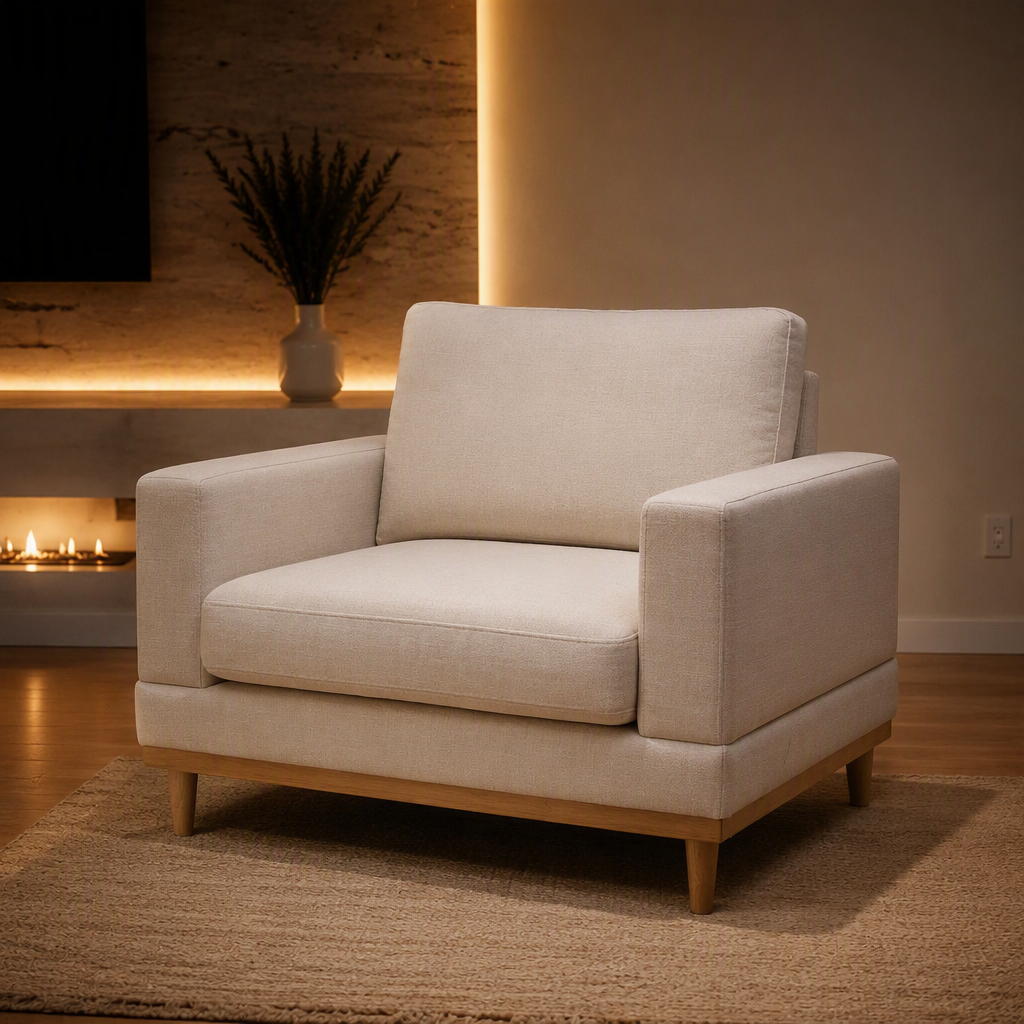 Springwood Linen Accent Chair — hero image 1