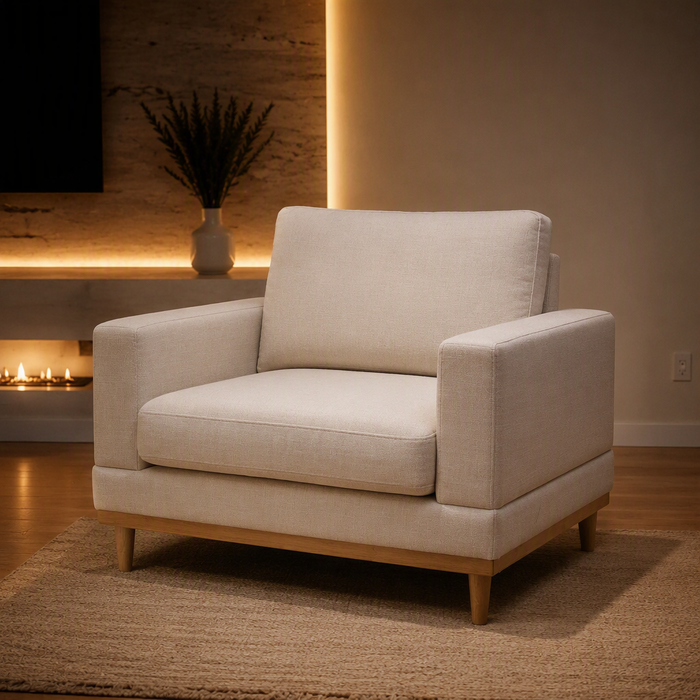 Springwood Linen Accent Chair — hero image 1