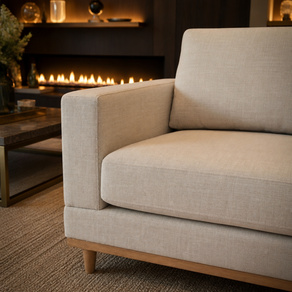 Springwood Linen Accent Chair — lifestyle image 4