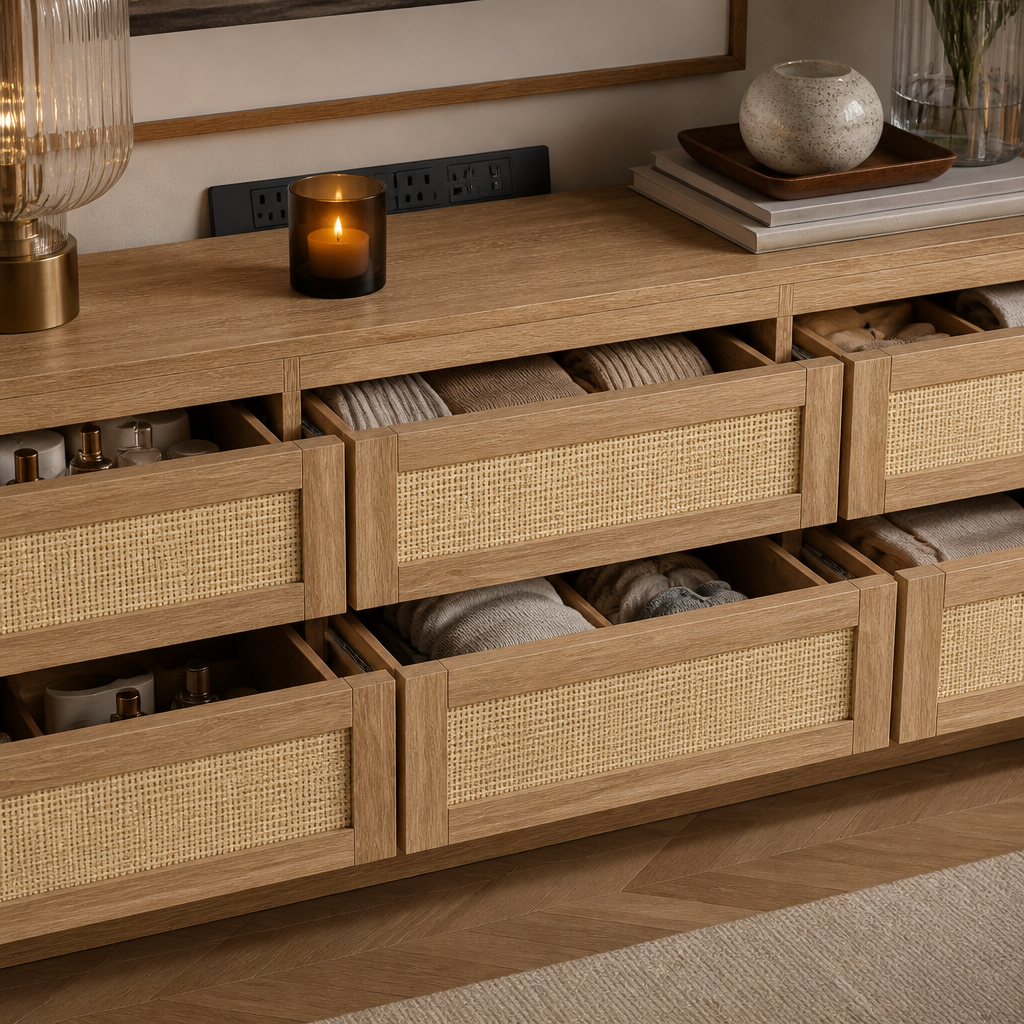 Rattan Dresser lifestyle view 3