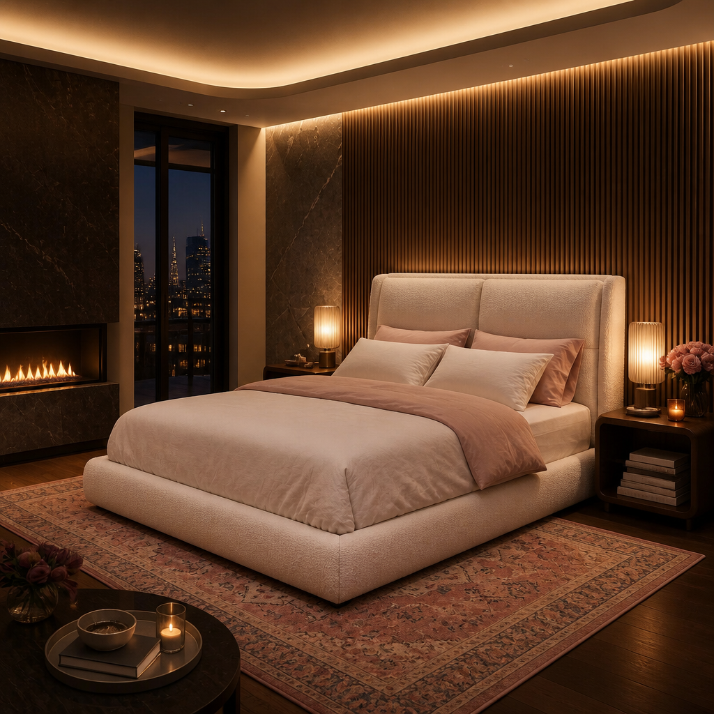 Size Boucle Bed Frame lifestyle image 3