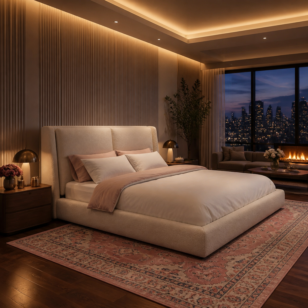 Size Boucle Bed Frame lifestyle image 4