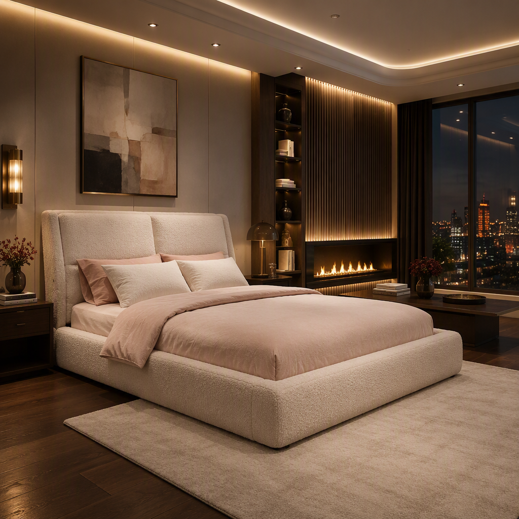Size Boucle Bed Frame lifestyle image 5