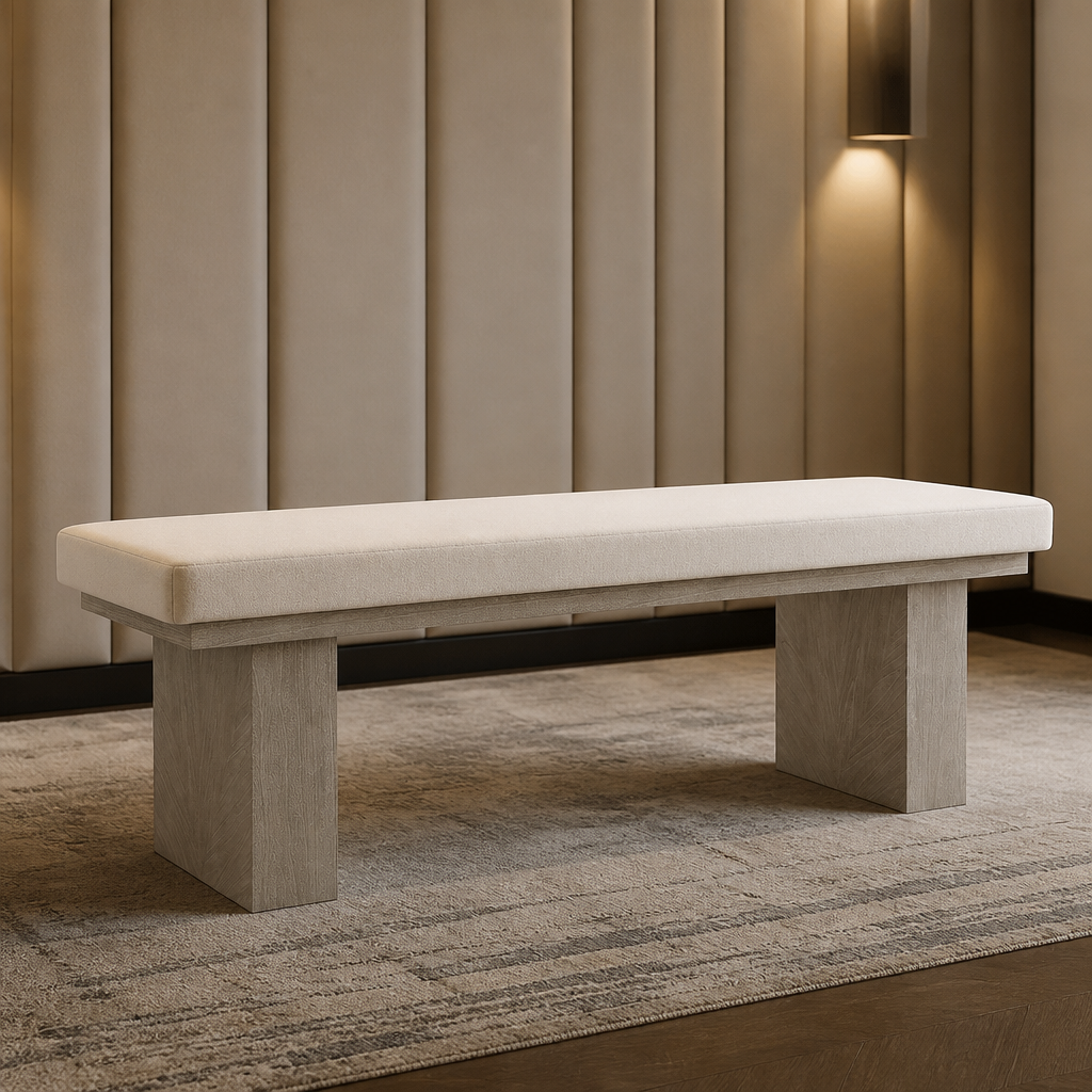 Westely Solid Wood Bench — lifestyle image 1
