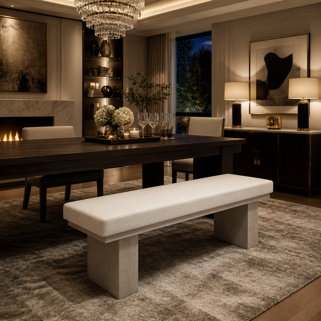Westely Solid Wood Bench — lifestyle image 2