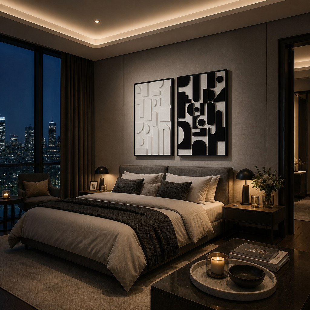 Textured Minimalist Wood Wall Art lifestyle image 4