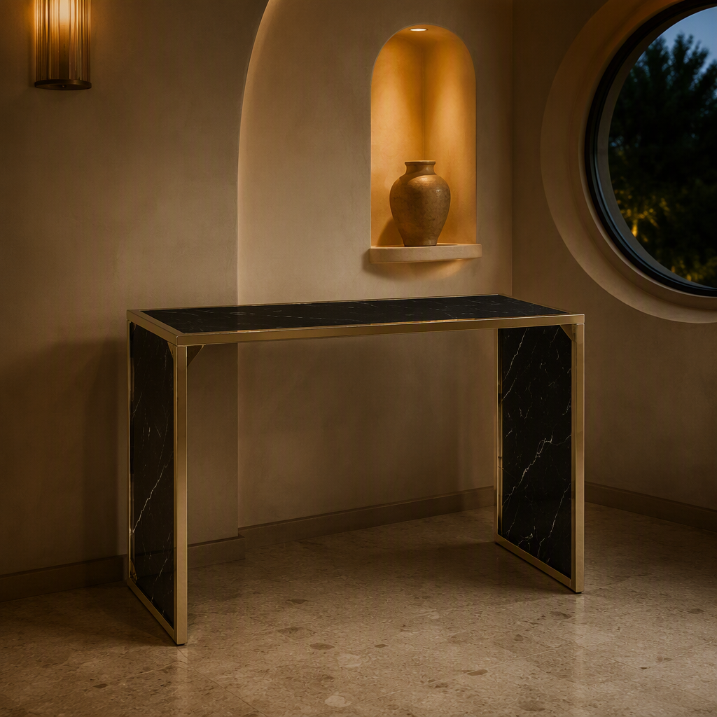 Safavieh Marble Console Table lifestyle view 1