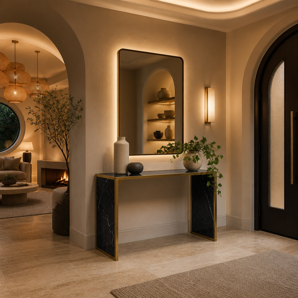 Safavieh Marble Console Table lifestyle view 2