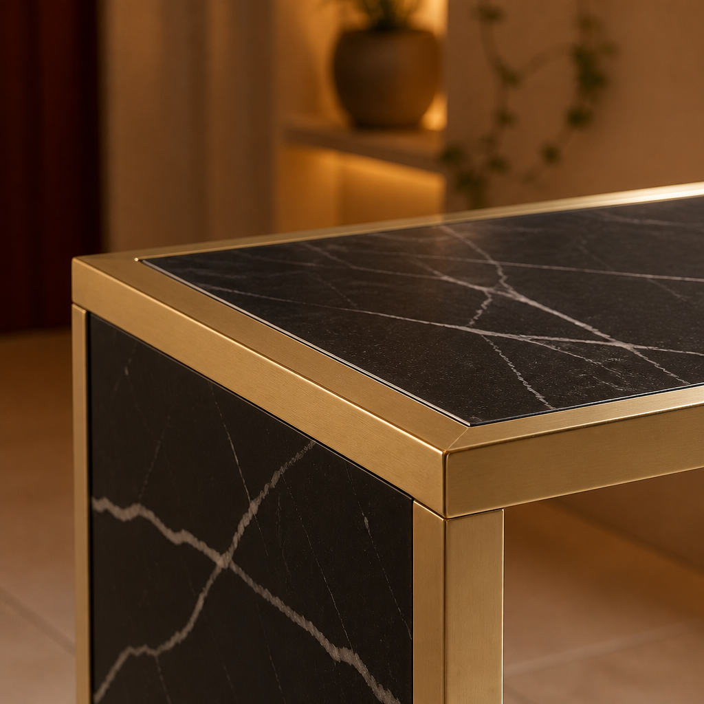 Safavieh Marble Console Table lifestyle view 3