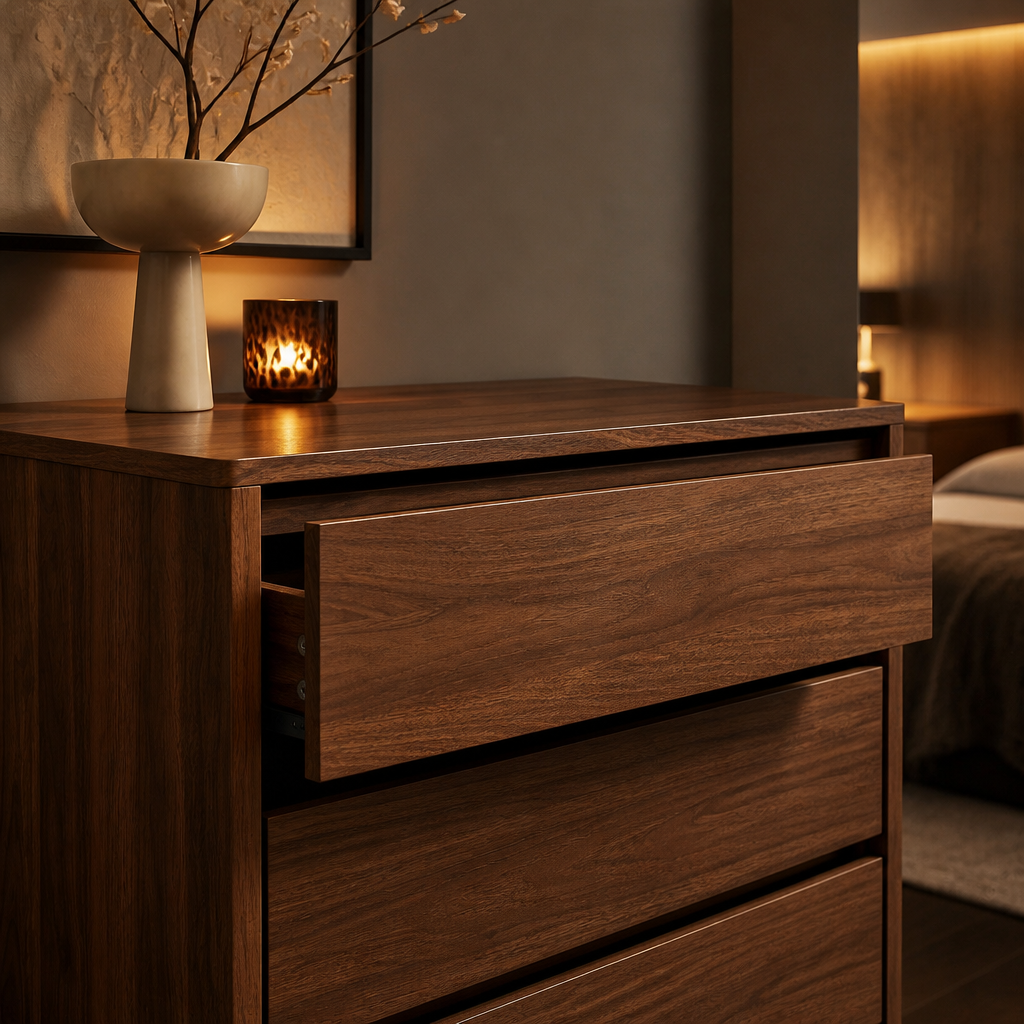 Walnut Mid-Century Dresser — lifestyle image 2