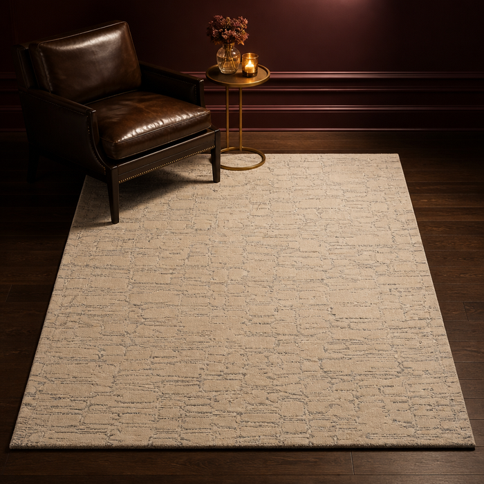 Wool Beige Rug — Oak & Hour lifestyle image 1