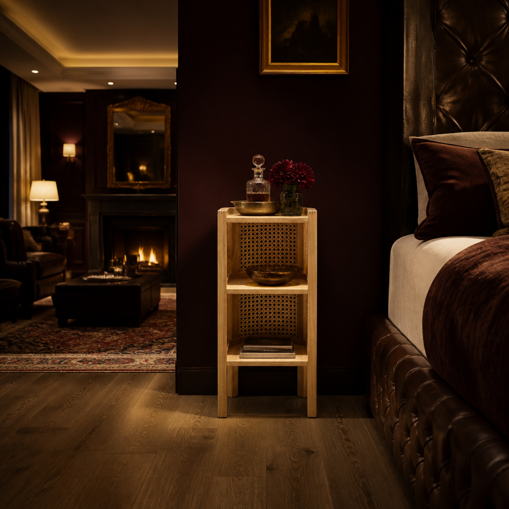 Versailles Rattan Side Table — Oak & Hour lifestyle image 3