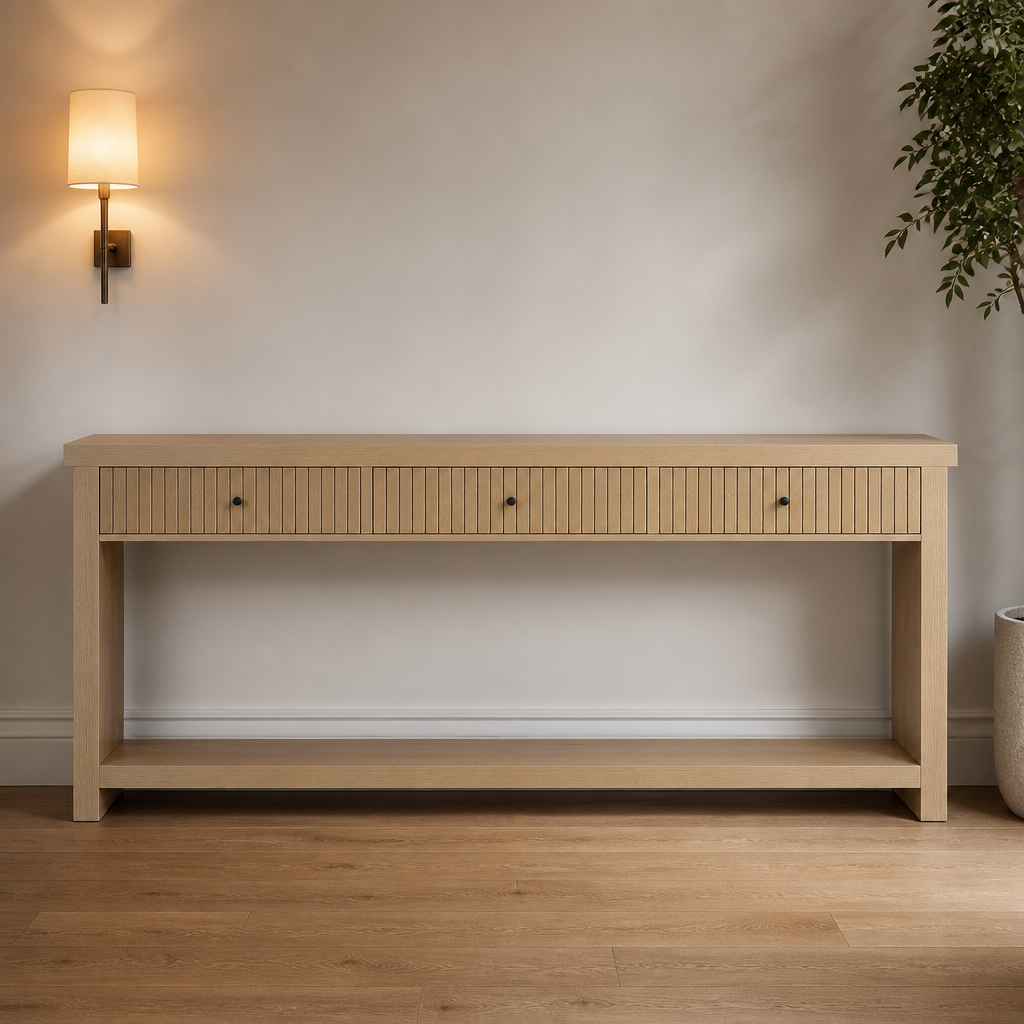 Wood Console Table lifestyle image 1