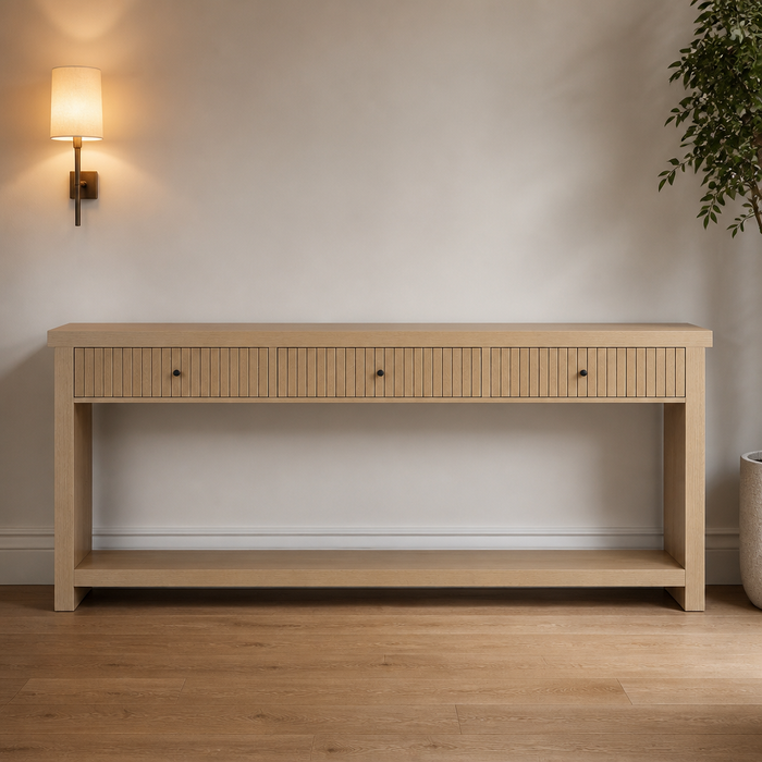 Wood Console Table lifestyle image 1
