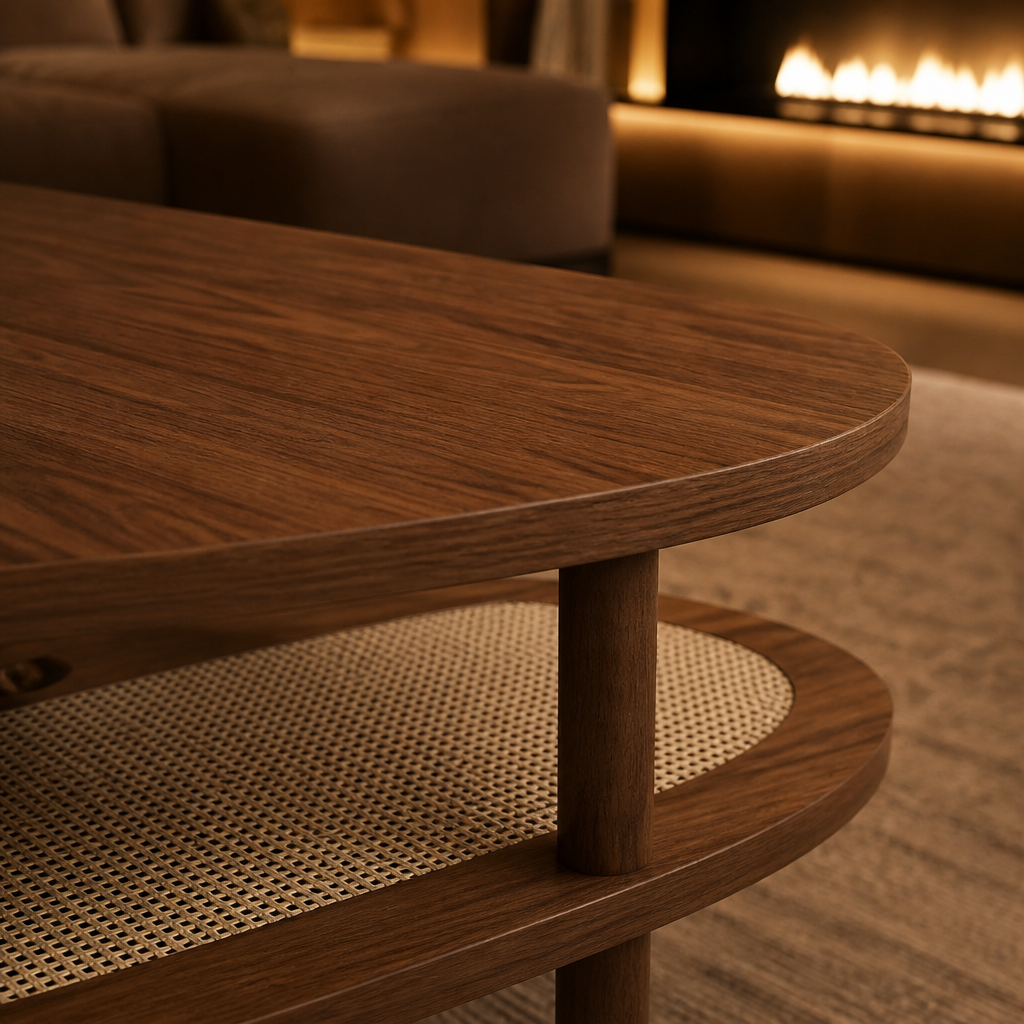 Torus Walnut Coffee Table lifestyle view 5