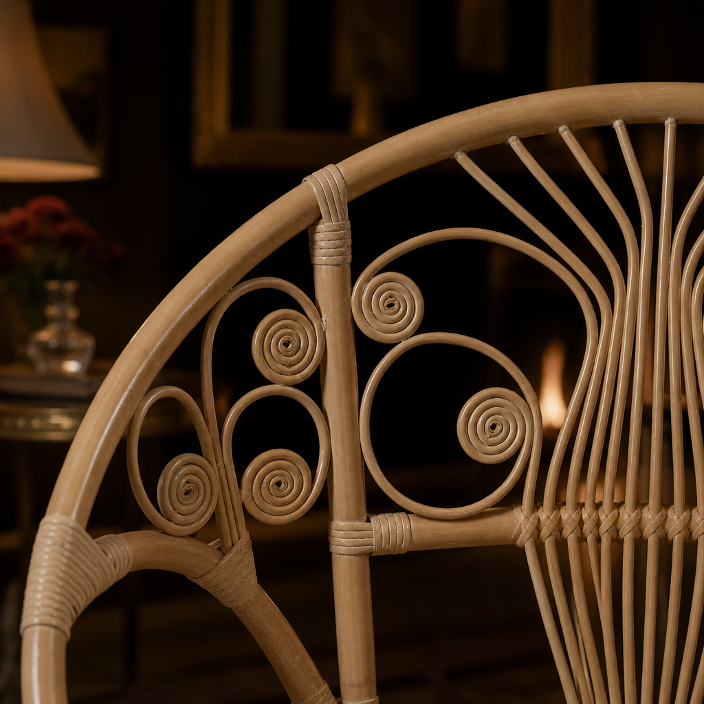Safavieh Rattan Accent Chair lifestyle view 3