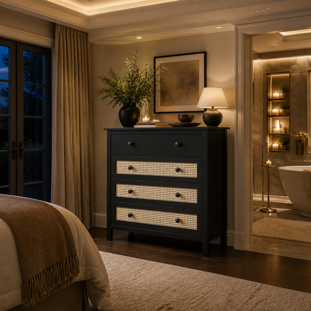 Simple Modern Wood Sideboard lifestyle image 2