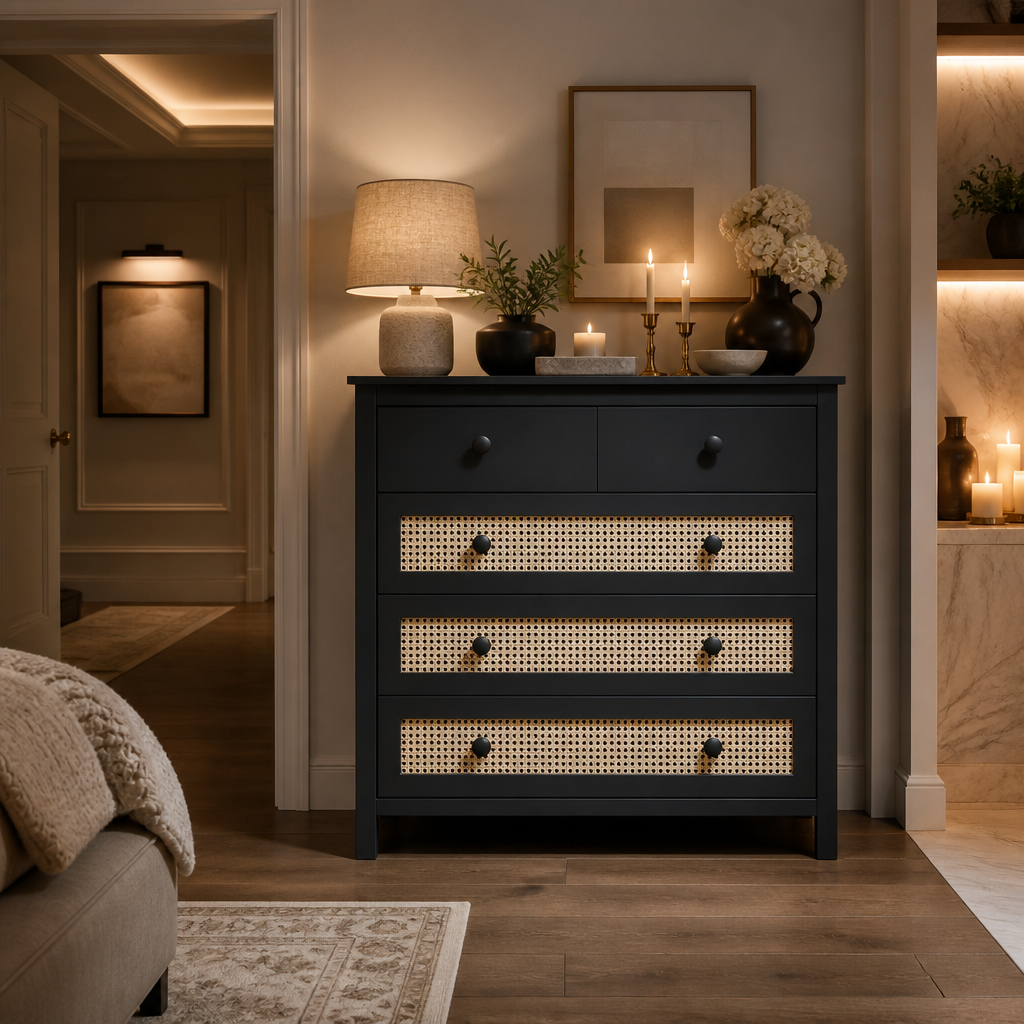 Simple Modern Wood Sideboard lifestyle image 6