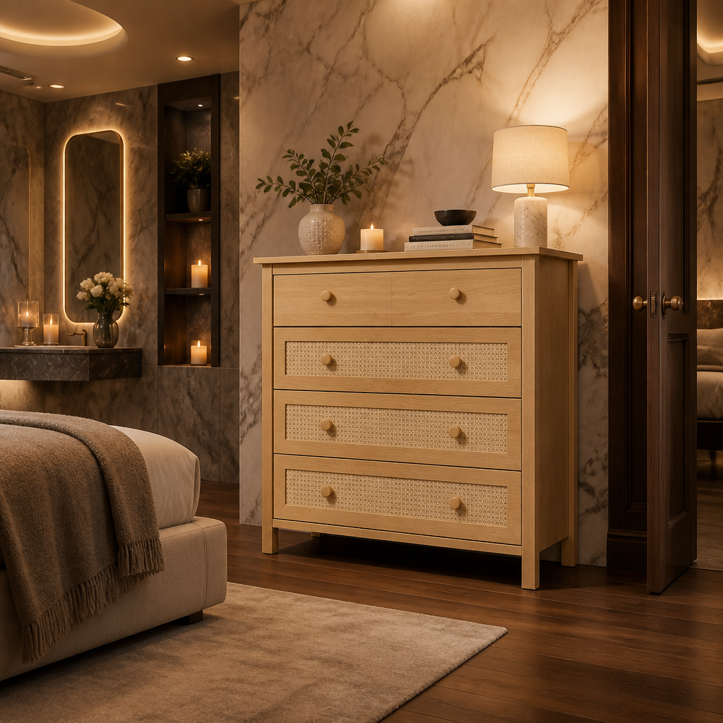 Simple Modern Wood Sideboard lifestyle image 7