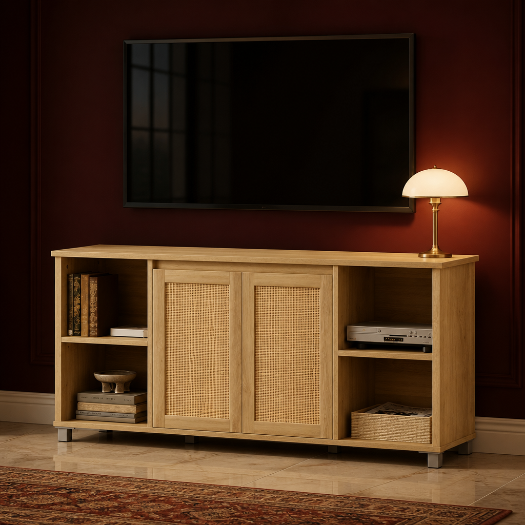 Rattan Natural TV Stand — hero image 1