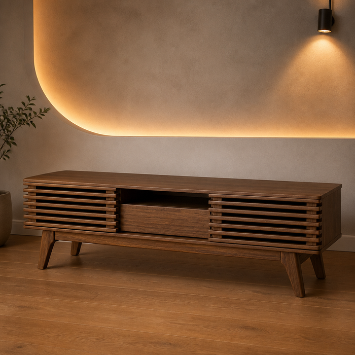 Render Walnut TV Stand — hero image 1