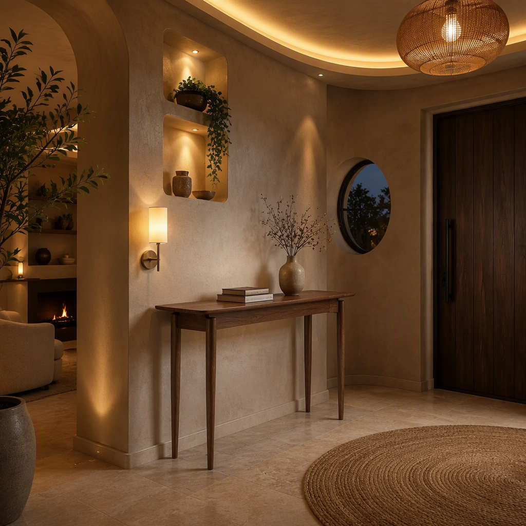 Walnut Console Table lifestyle image 2