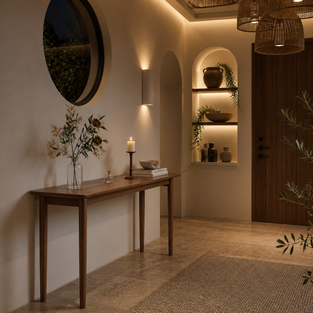 Walnut Console Table lifestyle image 5