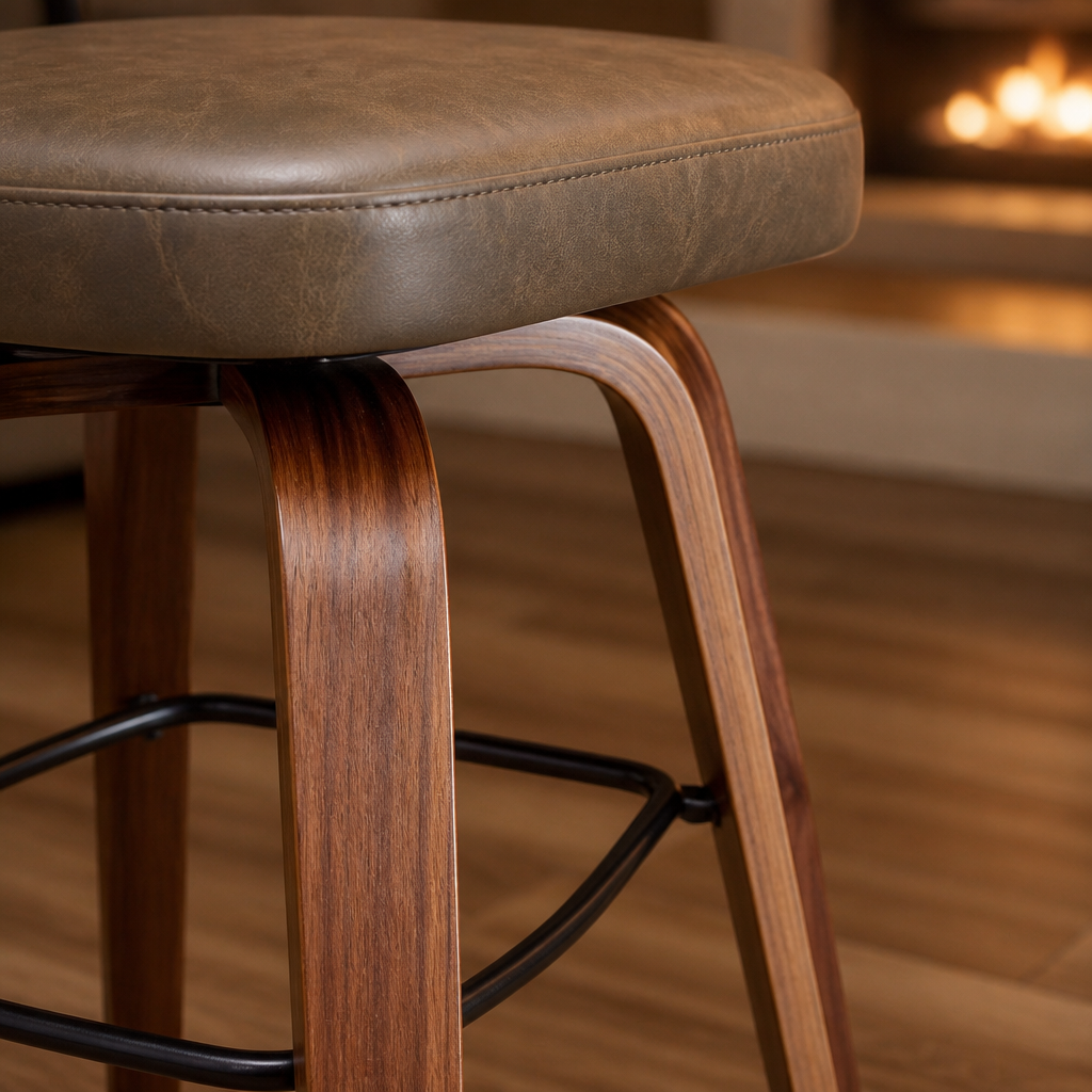 Vegan Leather Bar Stool — lifestyle image 3