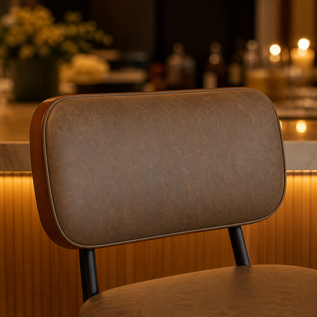 Vegan Leather Bar Stool — lifestyle image 5