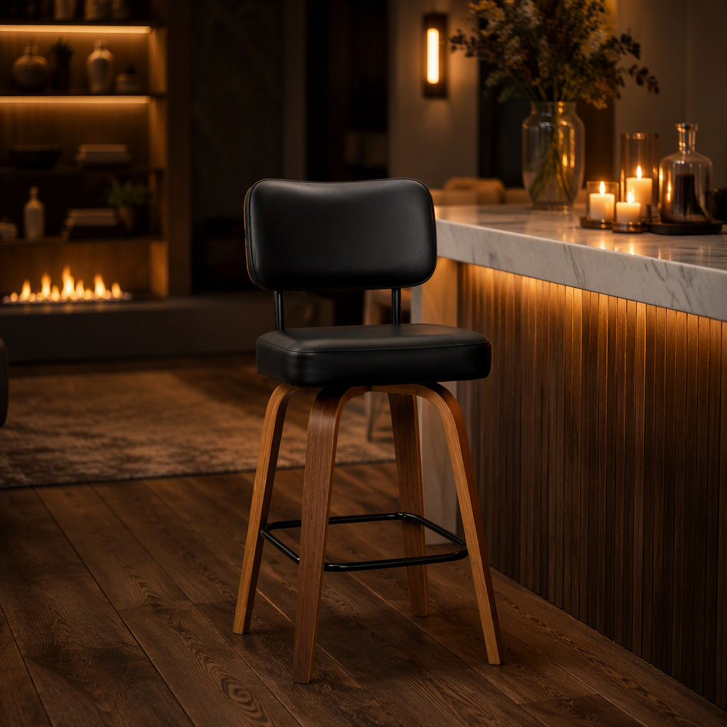Vegan Leather Bar Stool — lifestyle image 6