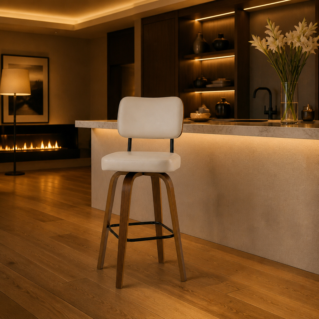 Vegan Leather Bar Stool — lifestyle image 7