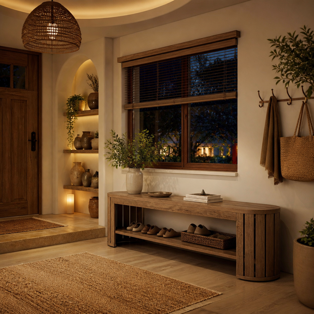 Tribesigns Wood Bench lifestyle image 4