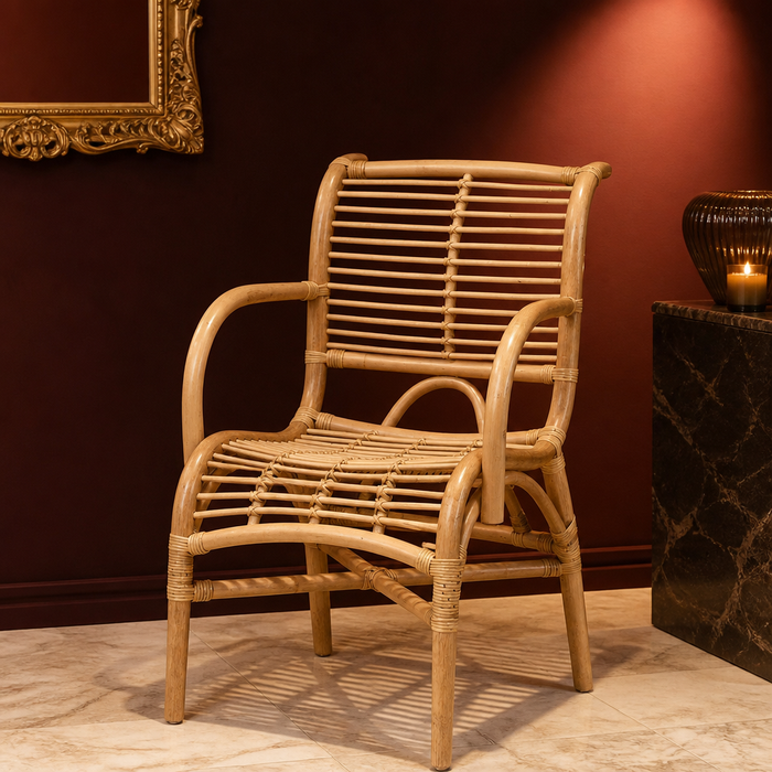 Seminyak Boho Rattan Accent Chair lifestyle view 1