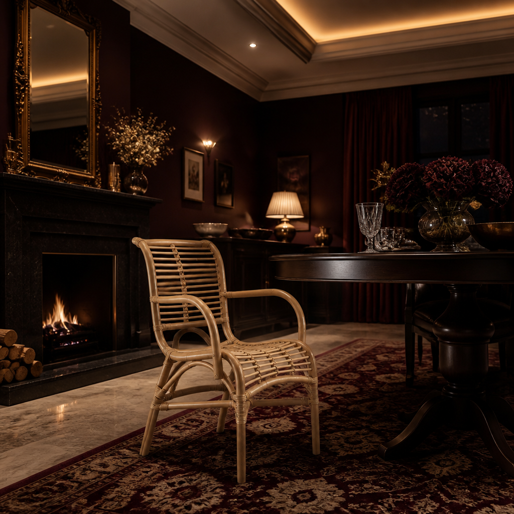Seminyak Boho Rattan Accent Chair lifestyle view 2